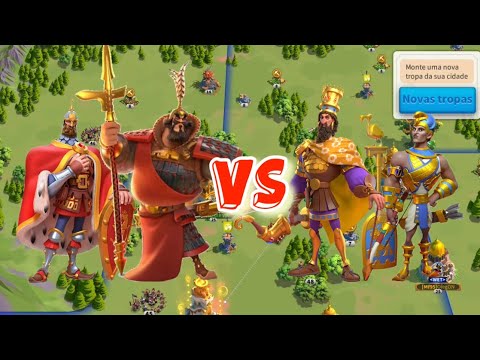Xiang Yu/Nevsky vs Ciro/Ramses - no equip - Rise of Kingdoms RoK