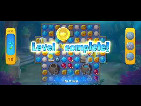 Fishdom gameplay level 1956