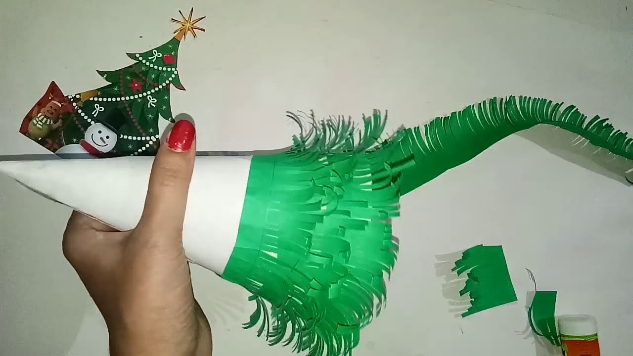 How to make a christmas tree with paper | paper craft  | merry christmas | easy paper craft