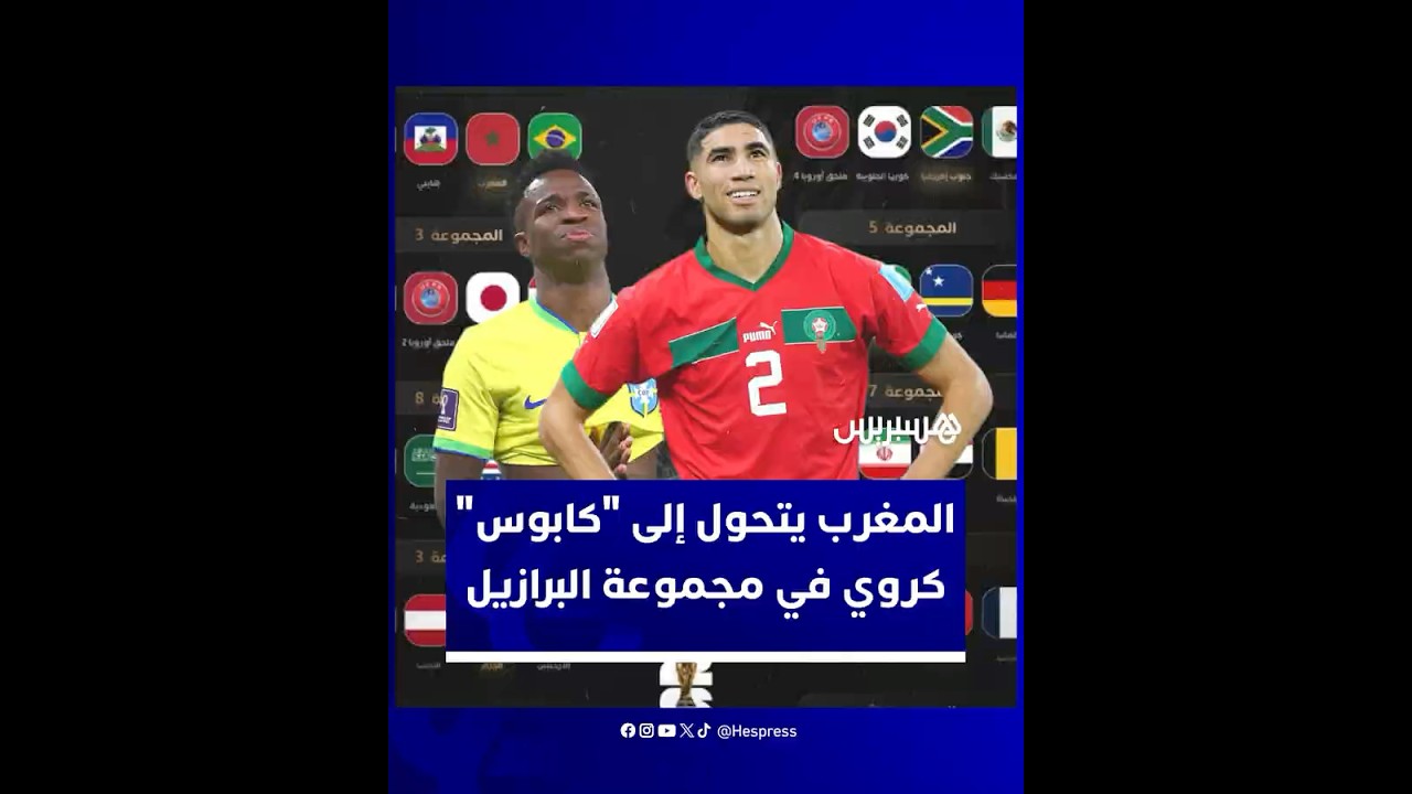 المغرب يتحول إلى محور نقاش عالمي بعد قرعة المونديال وتصنيفه كـ"أخطر" منافسي البرازيل thumbnail