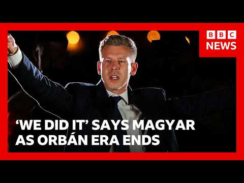 Orbán era swept away by Peter Magyar's election landslide in Hungary | BBC News