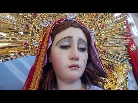 Solemne velación de la virgen de Dolores de Parramos Chimaltenango templo de los santos inocentes 