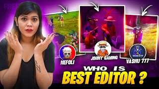 Reaction On Free Fire Best Editor  Who is Best??  