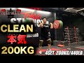 【カーフキック】front squat 〜230kg/ clean 〜200kg
