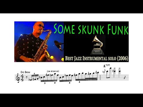 Michael Brecker - Some Skunk Funk Solo Transcription (Live with the WDR Big Band)