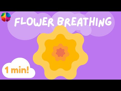 FLOWER🌼Breathing//Calm & Focus for Kids! A Quick Relaxing Mindfulness Exercise