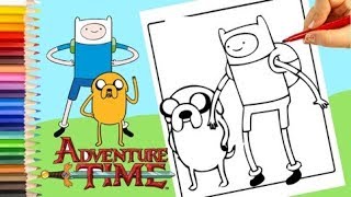 تلوين فين و جيك من كرتون وقت المغامرة عالم التلوين موسيقى مجانية Mp3