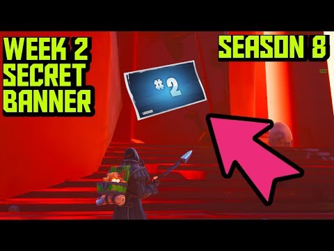 SECRET BANNER WEEK 2 SEASON 8 LOCATION! - Fortnite Battle Royale Discovery Challenge