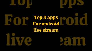 The Best Live Streaming Apps (TESTED) #shorts 