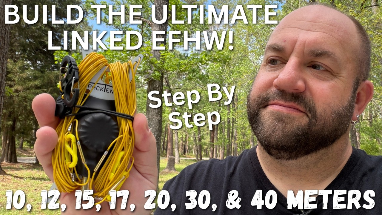 How To Build The ULTIMATE Linked PackTenna EFHW For Portable Ham Radio.