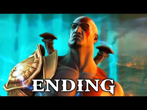 God of War 2 Remastered Gameplay Walkthrough - Part 10 - Cliffhanger Ending
