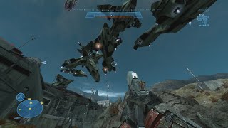Halo Reach 8 Pelicans Protect Long Night of Solace Ai Battle