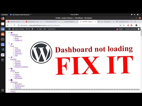 Wp-admin dashboard area not loading css? - How i Fix it