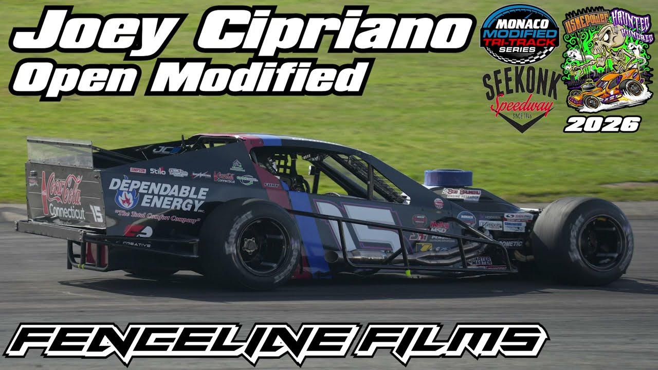 Joey Cipriano Monaco Tri Track Modified USNE Power Haunted Hundred XL Seekonk Speedway 2026