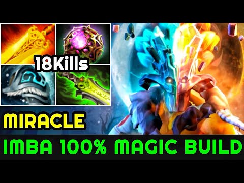 Miracle [Juggernaut] Beautiful Plays 100% Magic Build 18Kills 7.24 Dota 2