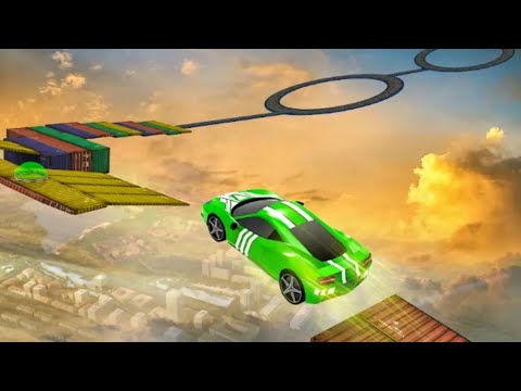 Impossible car tracks 3d : Green car driving levels 1 to 8 completed pro driving - Android gameplay
