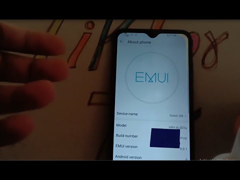 how to turn on developer options in Honor 20i mobile