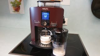 Krups Kaffeemaschine Milchsystem Karaffe Öffnen reinigen komplett. Schaum problem / Foam cleaning