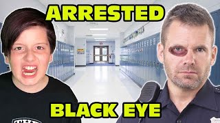 Kid Gives Police Officer A Black Eye At School - K
