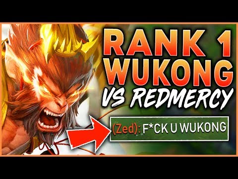 RANK 1 WUKONG WORLD VS. REDMERCY | THE EPIC MID LANE 1V1 (IN CHALLENGER) - League of Legends