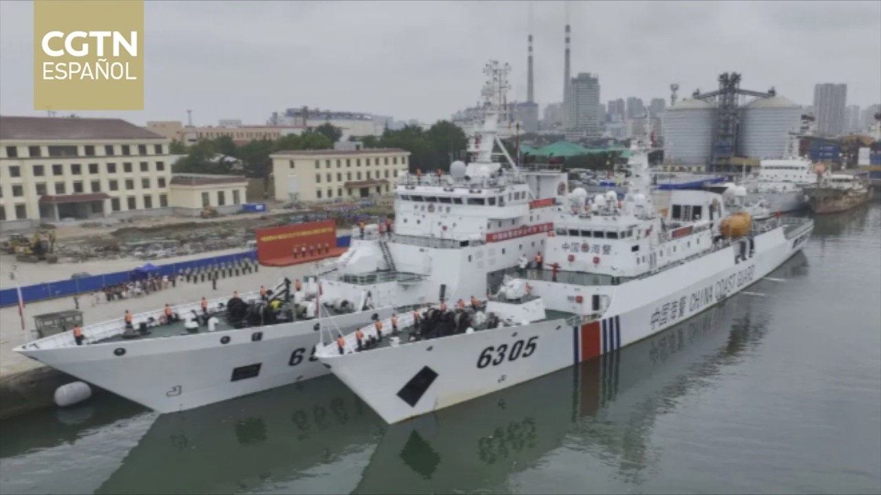 Buques de Guardia Costera de China zarpan para realizar patrullajes pesqueros en el Pacífico Norte