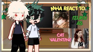 :: ❇️💝 :: — ,, MHA REACT TO IZUKU AS CAT VALENTINE . MHA x VICTORiOUS . org idea ? . SHIPS .