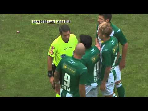 La expulsión de Silva. Banfield 0 - Lanús 1. Fecha 10. Primera División 2016