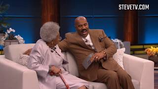 Steve Harvey Finally Meets Viral 92-Year-Old 'Black Panther' Star video
