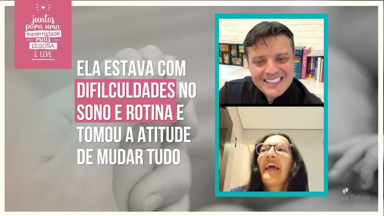 Ela estava com dificuldades no sono e rotina e tomou a atitude de mudar tudo- DR. FABIANO TEBAS