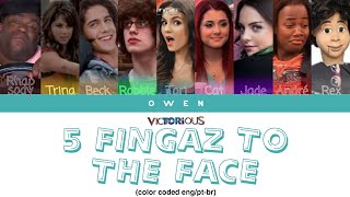 Victorious Cast &#39;5 Fingaz to the Face&#39; Color Coded Lyrics (ENG/PTBR)