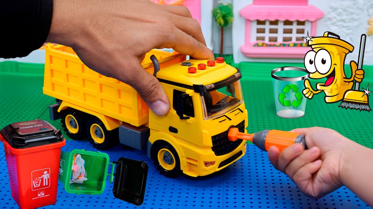 لعبة صناديق وسيارة القمامة التعليمية للأطفال 🚛 - العاب سندباد