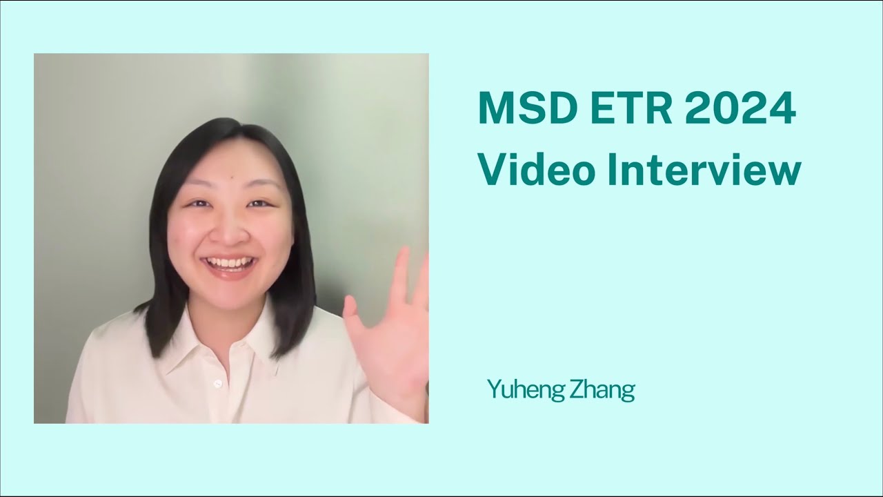 MSD ETR 2024 Yuheng Zhang