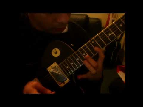Cover - Eddie Van Halen - Beat It solo - Wide stretch lick - Unplugged