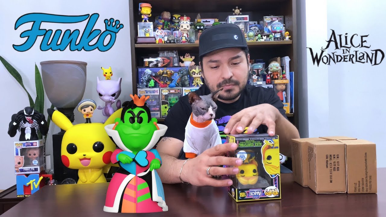 Blacklight Alice Funko Pop #1058 y Reina De Corazones Funko Soda Exclusivo De Funko Shop - Disney