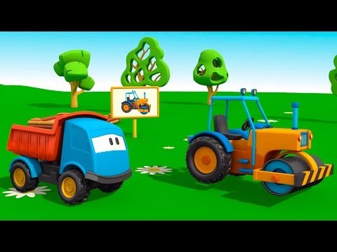 Leo der  Lastwagen und die Walze! Lernanimationen für kinder