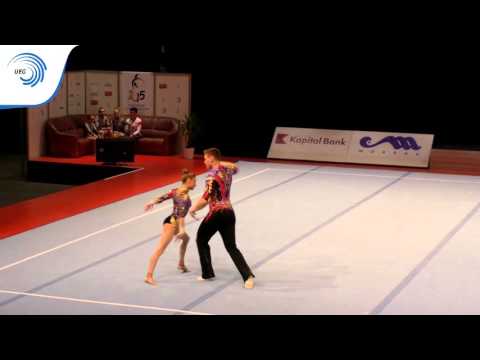 CHERNOVA-PATARAIA (RUS) – 2015 Acrobatic European Champions, Dynamic Final