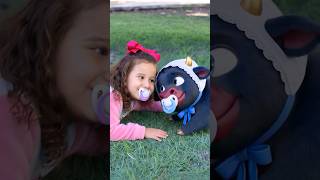 BABY VALENTINA in a FUNNY STORY of the BABY Running Bull #baby #child