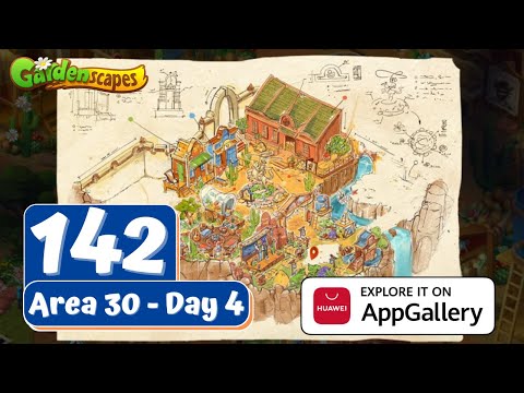 Gardenscapes Story - Part 142 - Area 30 - Day 4 - Gameplay