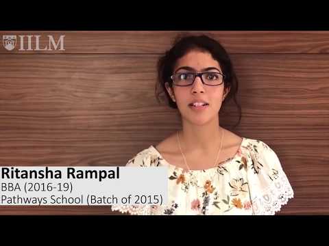 Why IILM UBS | Ritansha Rampal from Pathways Noida