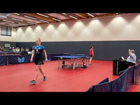 Qian Wan - Chiara Steenbuck | 2. Satz | 3. Bundesliga 22/23 Tischtennis