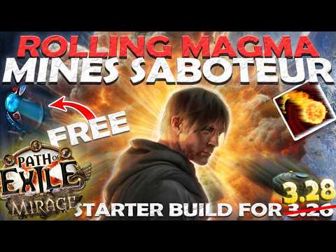 Goratha's Rolling Magma Mines Saboteur League Starter UPDATED for 3.28 Mirage - BLINDINGLY GOOD