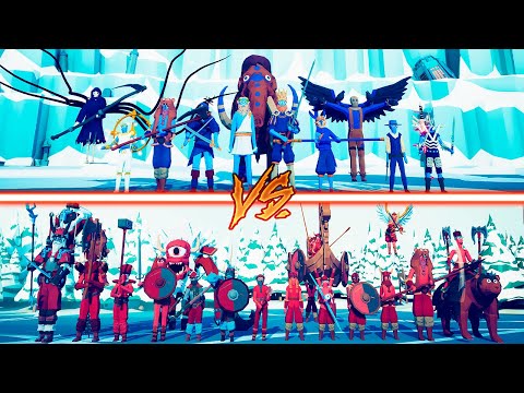 MEGA VIKING TEAM vs BOSSES TEAM - Totally Accurate Battle Simulator | TABS