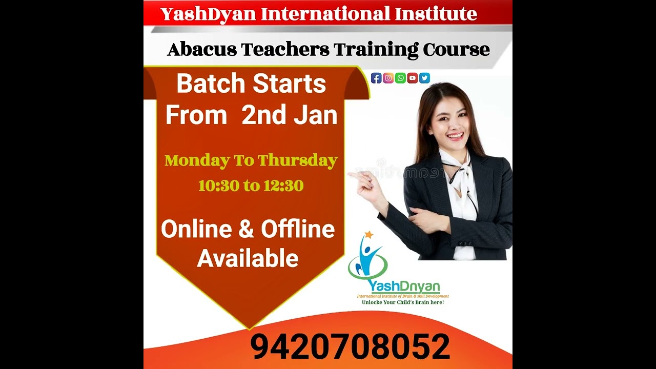 Abacus Teachers Trainning Certified  course