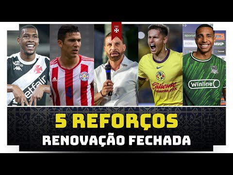 EXCLIUSIVO: VASCO VAI ATRAS DE 5 CONTRATAÇÕES DE IMPACTO E FECHA NEGÓCIO MILIONÁRIO