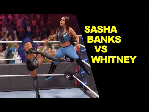 WWE 2K22 Sasha Bans vs Whitney - No Holds Barred
