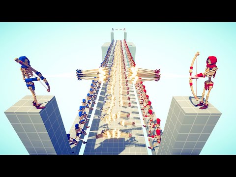 50x vs 50x RANGED TOURNAMENT - Totally Accurate Battle Simulator TABS