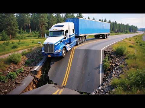 Cars vs Unfinished Road Challenge #1 in BeamNG Drive!