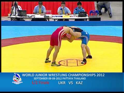 WORLD JUNIOR WRESTLING CHAMPIONSHIPS 2012_URK VS KAZ