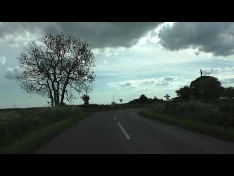 Driving On Rebecca Road From Besford Bridge To Croome D'Abitot, Worcestershire England 27th May 2021