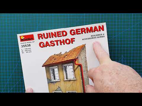 Miniart 35538 Ruined German Gasthof Scale Plastic Model Kit 1/35 